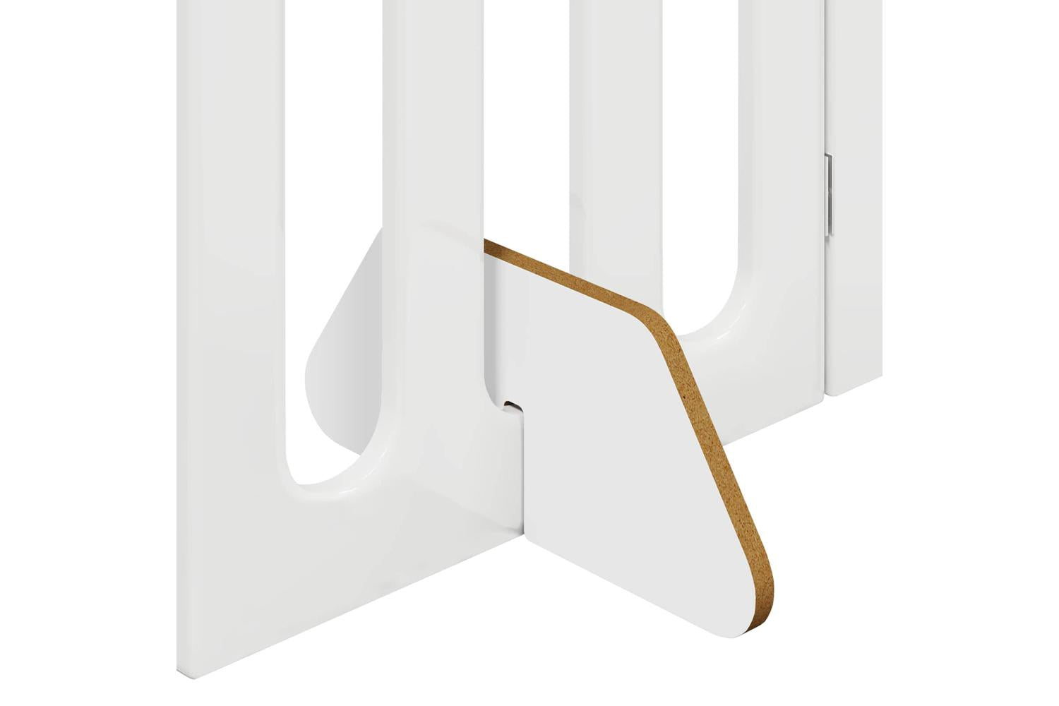 Vidaxl Folding Pet Fence 2 Pcs High Gloss White 1005 X 38 X 90 Cm-6