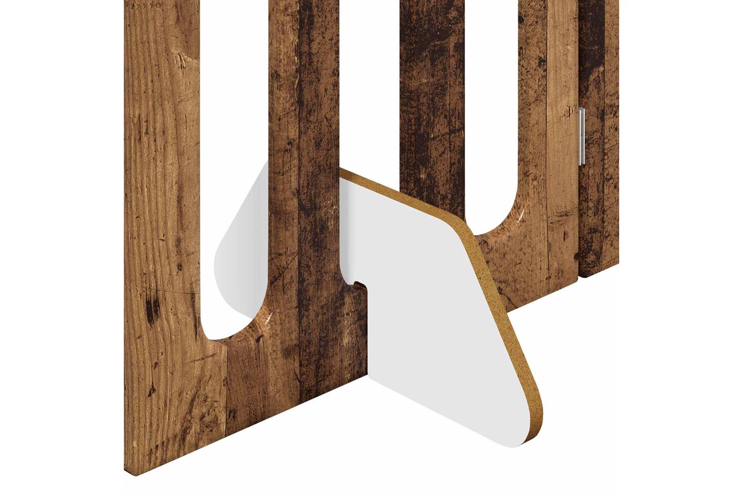Vidaxl Folding Pet Fence 2 Pcs Oak Wood 1005 X 38 X 90 Cm-6
