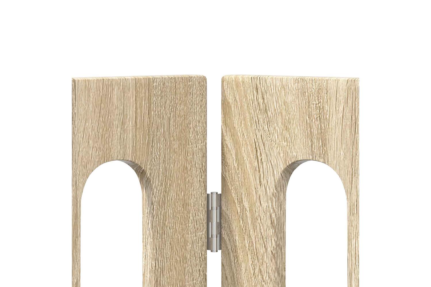 Vidaxl Folding Pet Fence 2 Pcs Sonoma Oak 1005 X 38 X 70 Cm-5