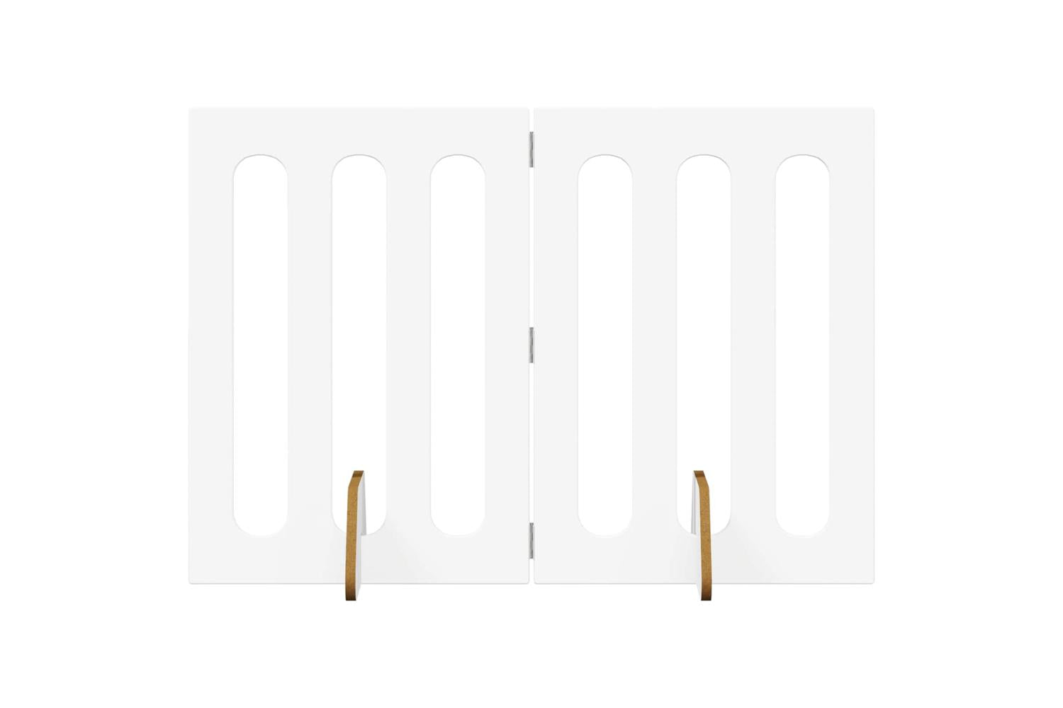 Vidaxl Folding Pet Fence 2 Pcs White 1005 X 38 X 70 Cm