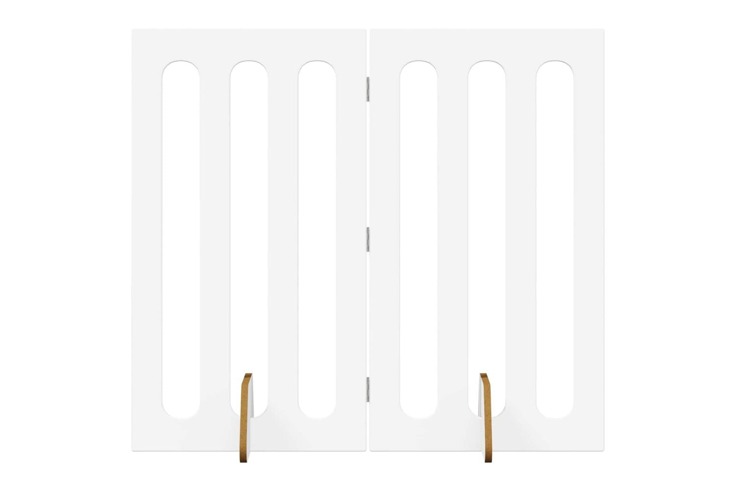 Vidaxl Folding Pet Fence 2 Pcs White 1005 X 38 X 90 Cm-2