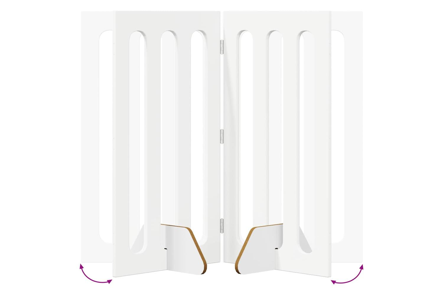Vidaxl Folding Pet Fence 2 Pcs White 1005 X 38 X 90 Cm-7