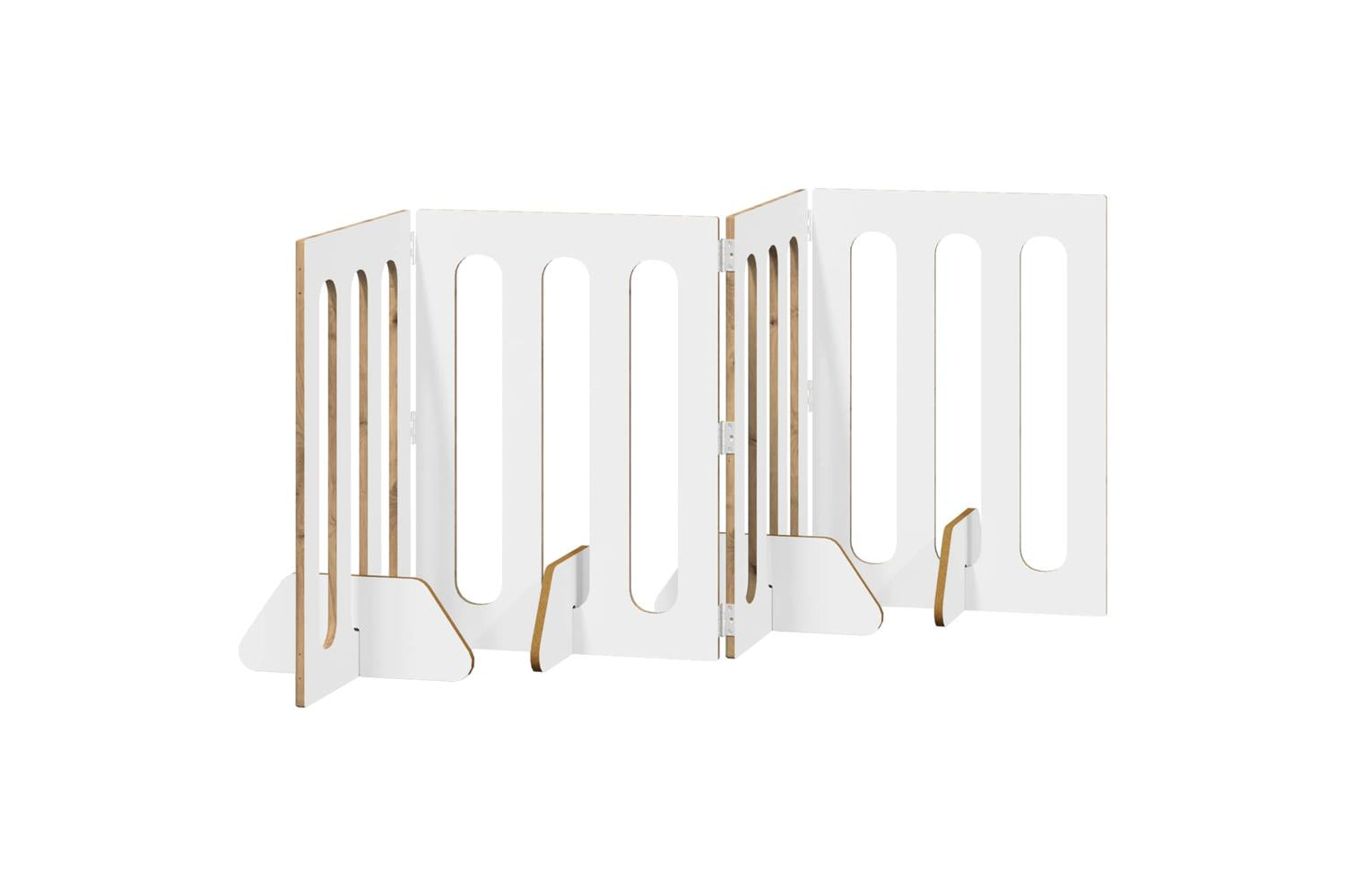 Vidaxl Folding Pet Fence 4 Pcs Artisan Oak 201 X 38 X 70 Cm-5
