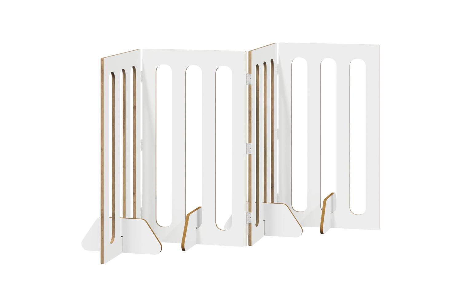 Vidaxl Folding Pet Fence 4 Pcs Artisan Oak 201 X 38 X 90 Cm-5