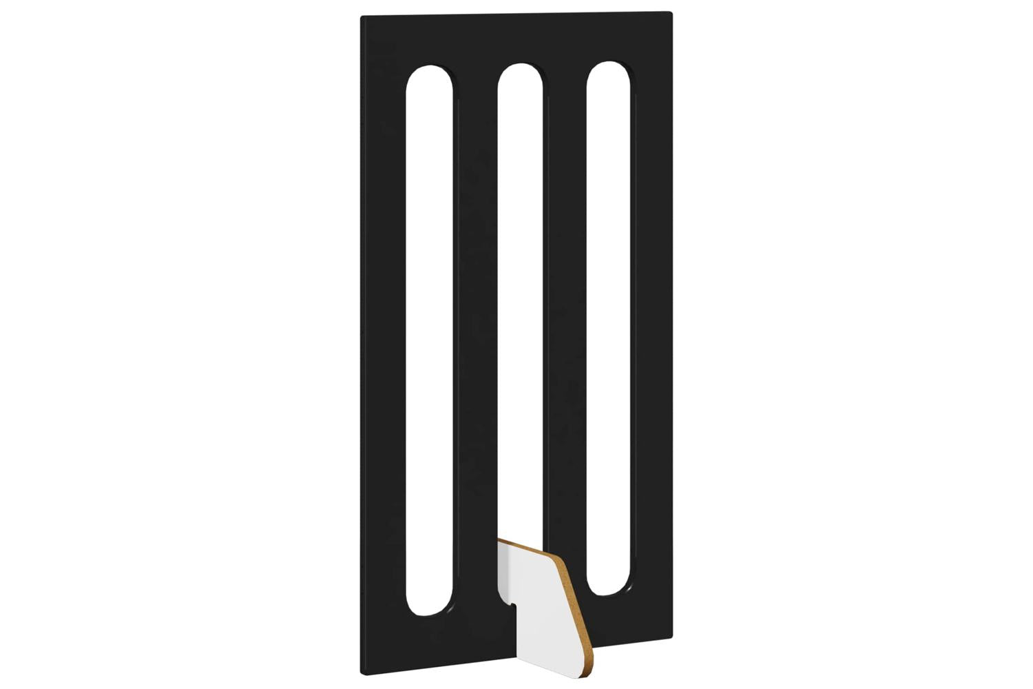 Vidaxl Folding Pet Fence 4 Pcs Black Oak 201 X 38 X 90 Cm-4
