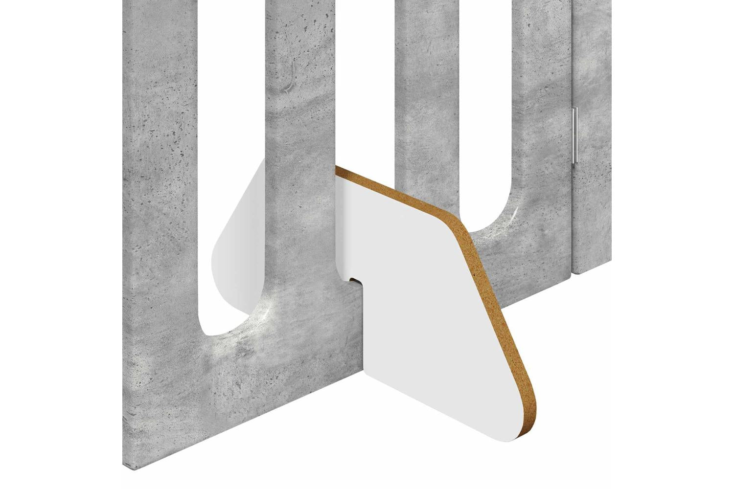 Vidaxl Folding Pet Fence 4 Pcs Concrete Grey 201 X 38 X 70 Cm-7