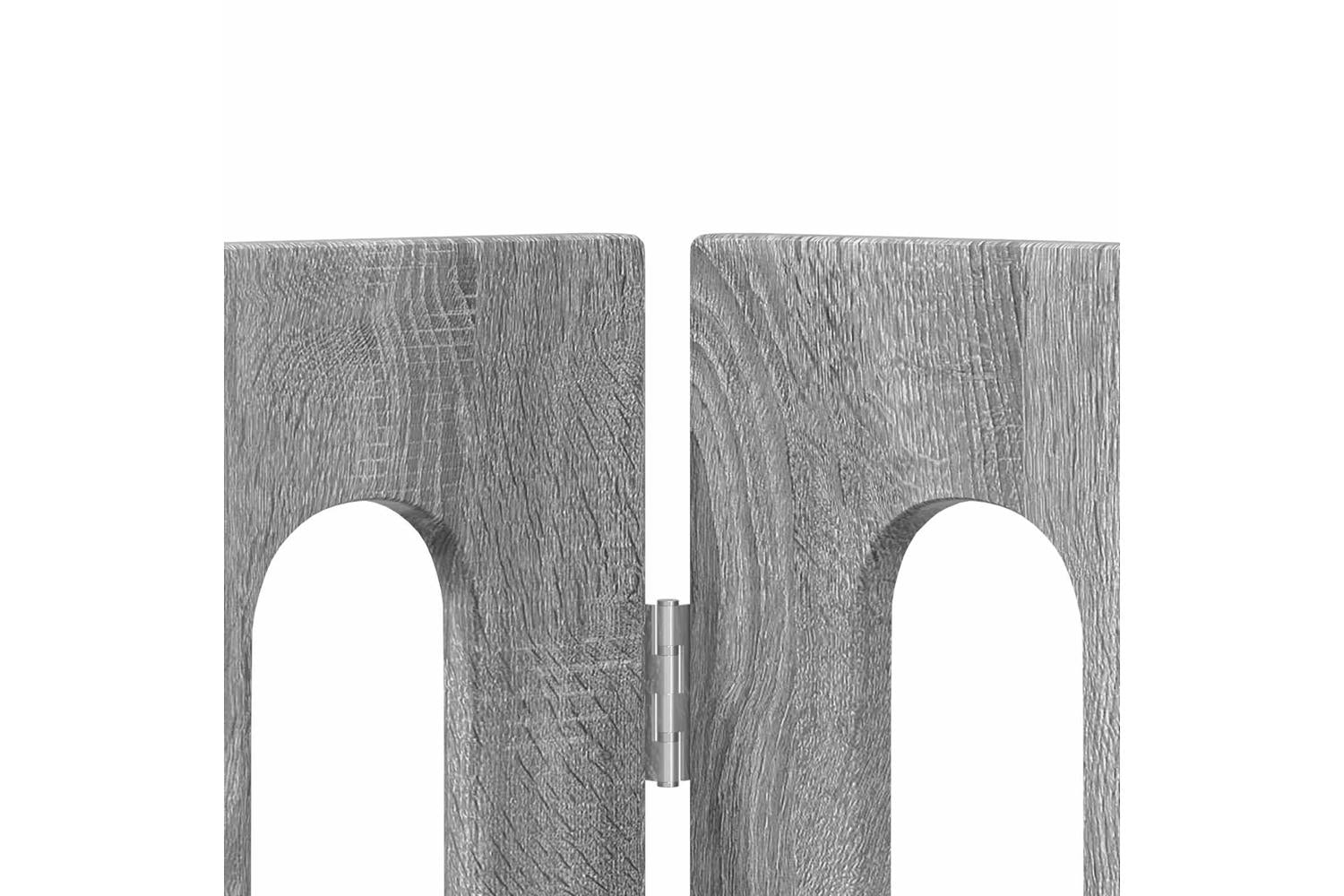 Vidaxl Folding Pet Fence 4 Pcs Grey Sonoma 201 X 38 X 70 Cm-6