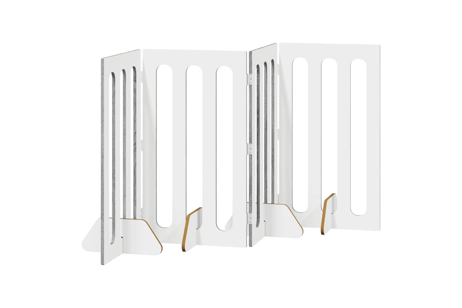 Vidaxl Folding Pet Fence 4 Pcs Grey Sonoma 201 X 38 X 90 Cm-5