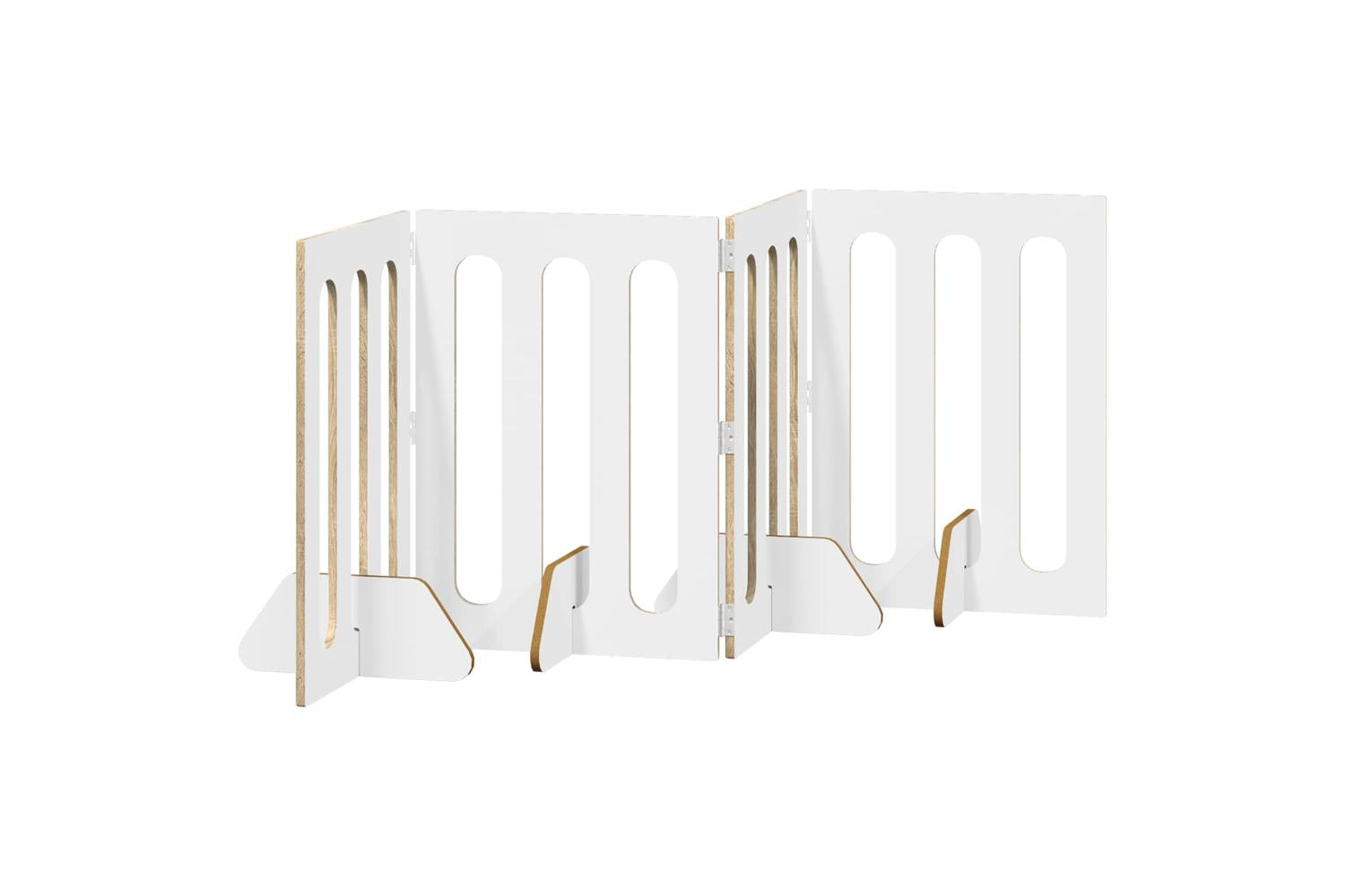 Vidaxl Folding Pet Fence 4 Pcs Sonoma Oak 201 X 38 X 70 Cm-5