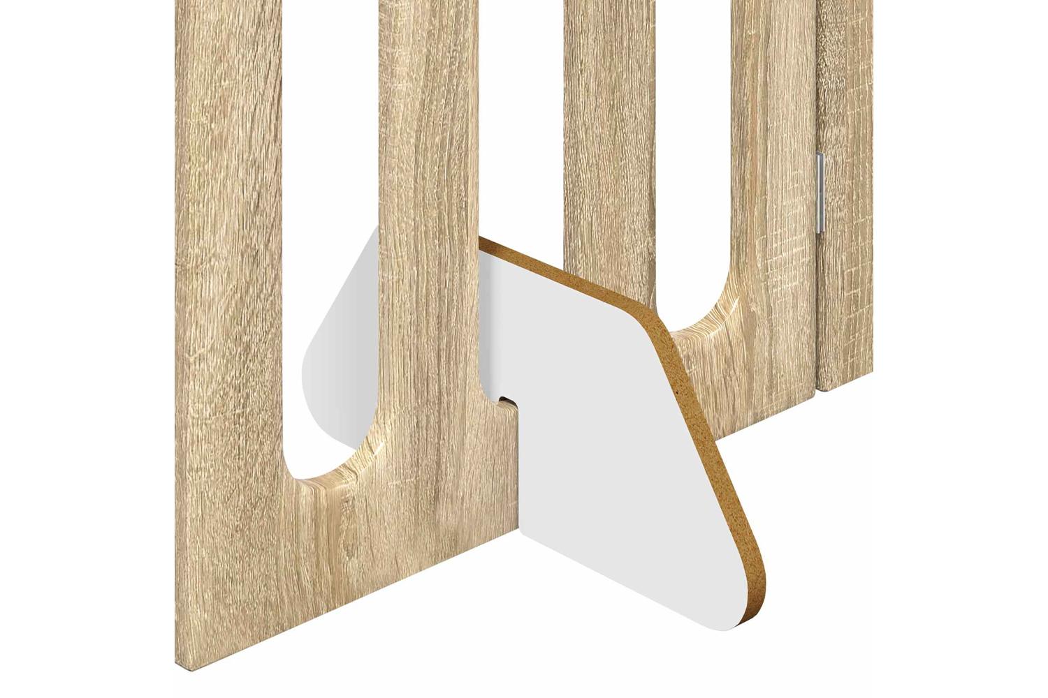 Vidaxl Folding Pet Fence 4 Pcs Sonoma Oak 201 X 38 X 90 Cm-7