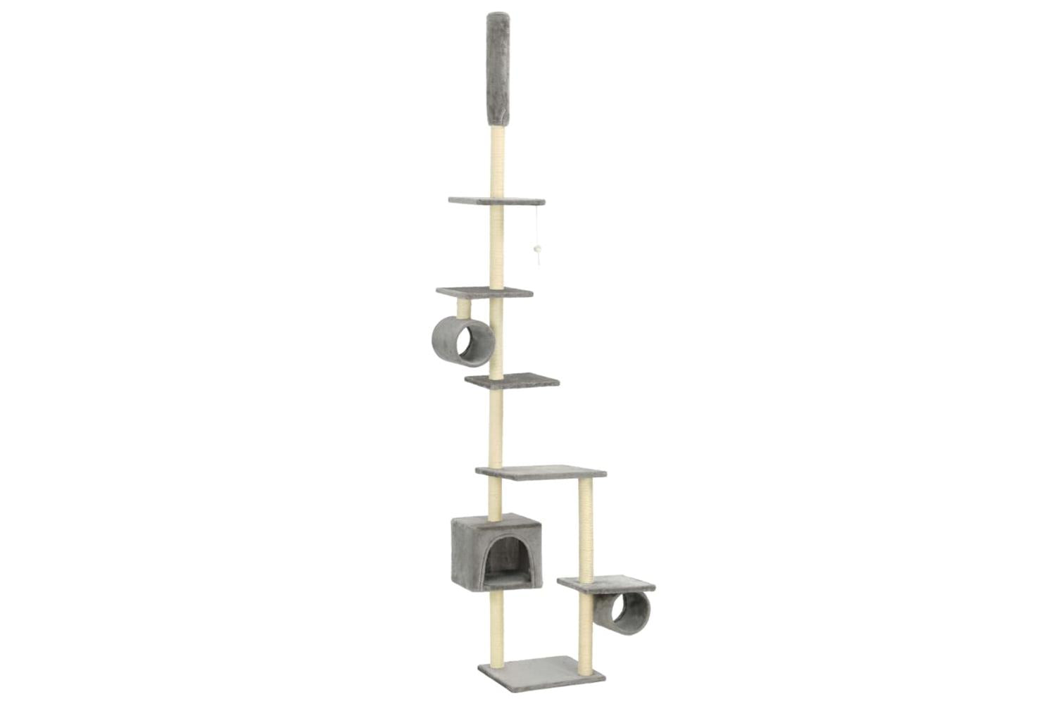 Vidaxl Cat Tree With Sisal Scratching Posts 260 Cm Grey