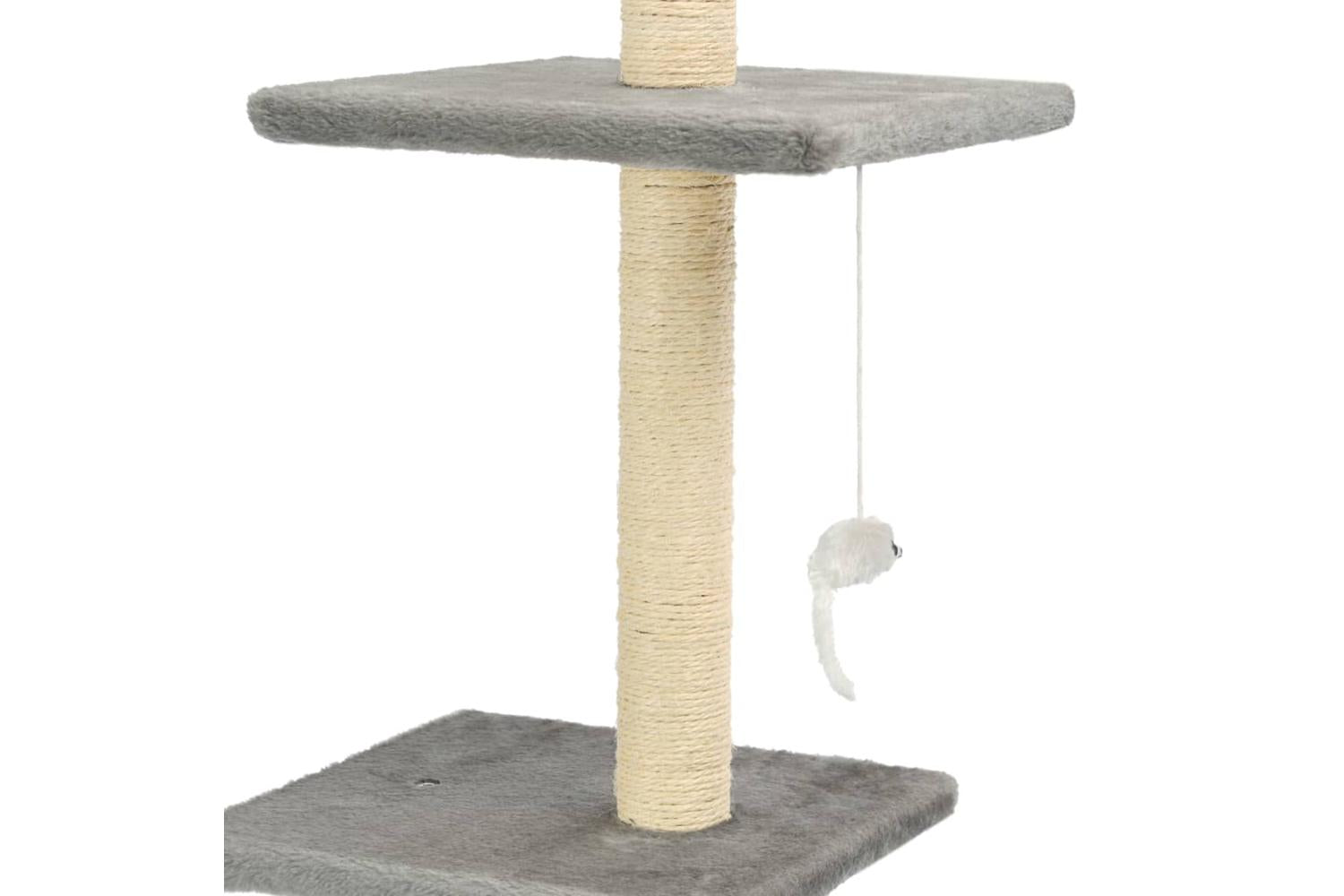 Vidaxl Cat Tree With Sisal Scratching Posts 260 Cm Grey-4
