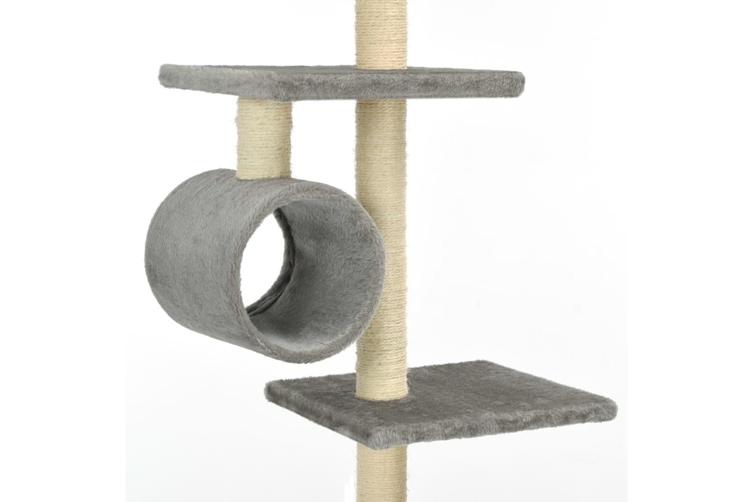 Vidaxl Cat Tree With Sisal Scratching Posts 260 Cm Grey-5