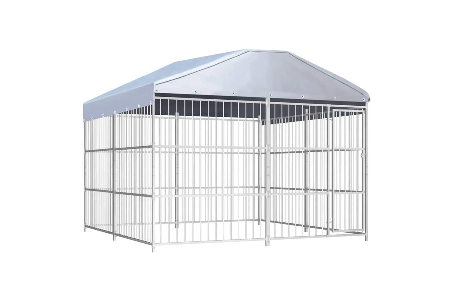 Vidaxl Outdoor Dog Kennel With Roof 300x300x200 Cm