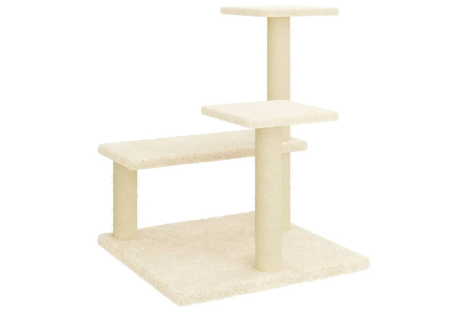 Vidaxl Cat Tree With Sisal Scratching Posts Cream 61 Cm-5