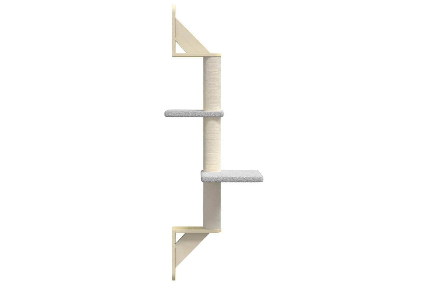 Vidaxl Wall-mounted Cat Tree With Scratching Post Light Grey 108 Cm-5