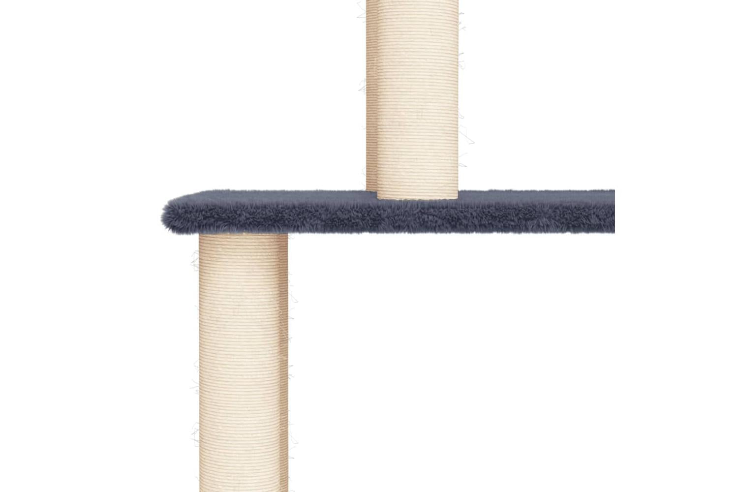 Vidaxl Cat Tree With Sisal Scratching Posts Dark Grey 183 Cm-5