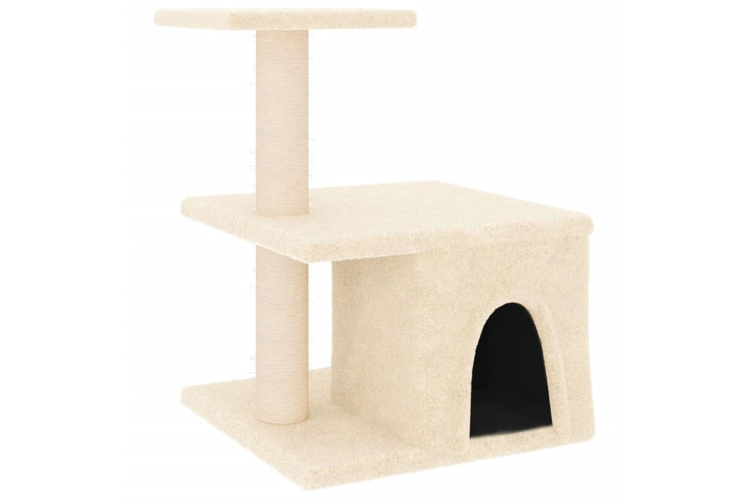 Vidaxl Cat Tree With Sisal Scratching Posts Cream 48 Cm-2