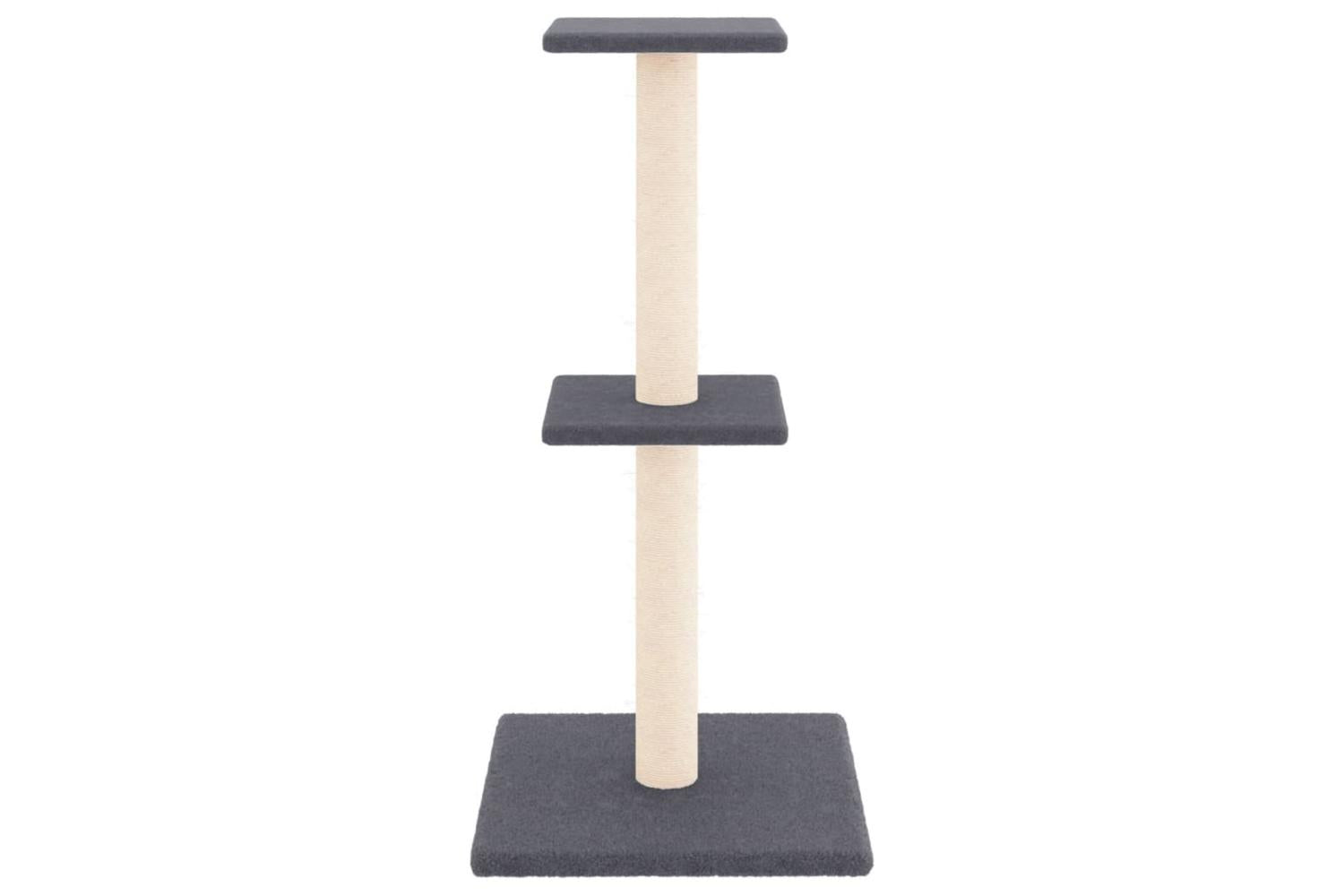 Vidaxl Cat Tree With Sisal Scratching Posts Dark Grey 73 Cm-3