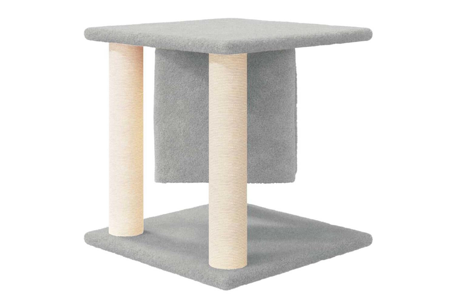 Vidaxl Cat Tree With Sisal Scratching Posts Light Grey 37 Cm-4