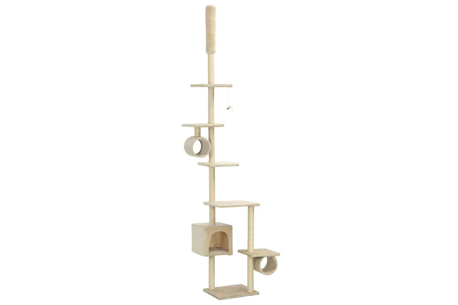 Vidaxl Cat Tree With Sisal Scratching Posts 260 Cm Beige