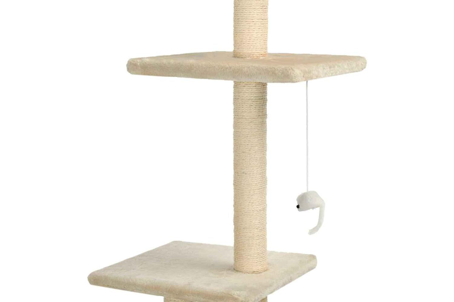 Vidaxl Cat Tree With Sisal Scratching Posts 260 Cm Beige-4