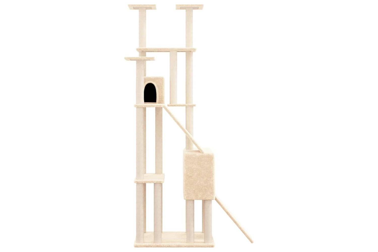 Vidaxl Cat Tree With Sisal Scratching Posts Cream 190 Cm-4