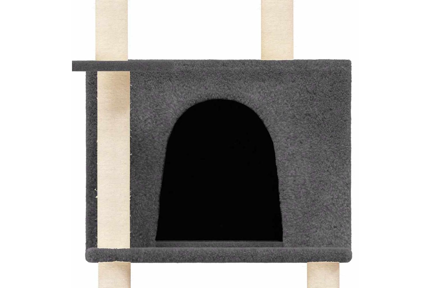Vidaxl Cat Tree With Sisal Scratching Posts Dark Grey 166 Cm-6