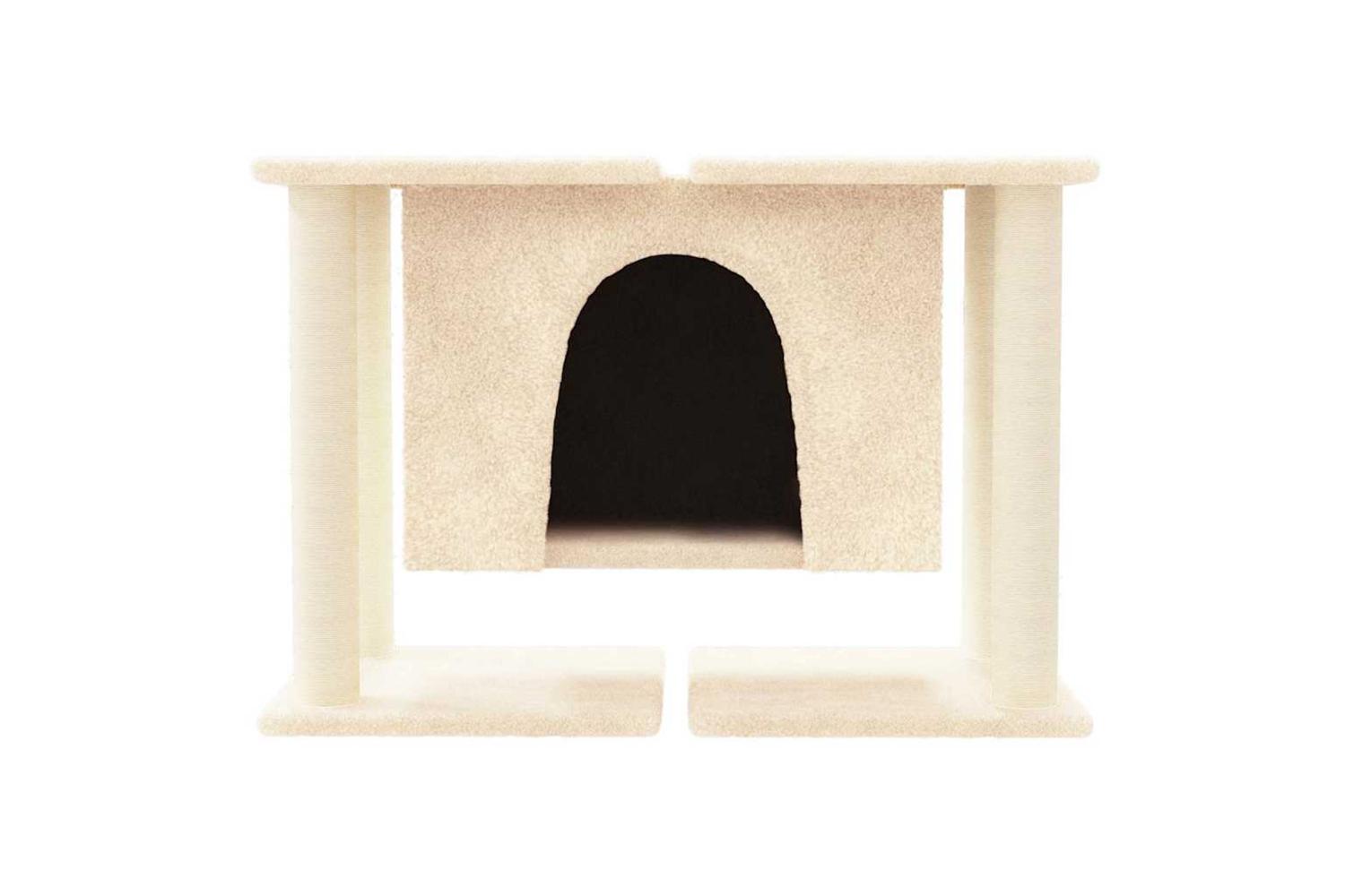 Vidaxl Cat Tree With Sisal Scratching Posts Cream 50 Cm-3