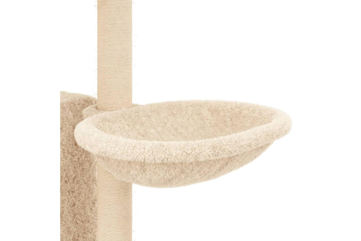 Vidaxl Cat Tree With Sisal Scratching Posts Cream 131 Cm-7