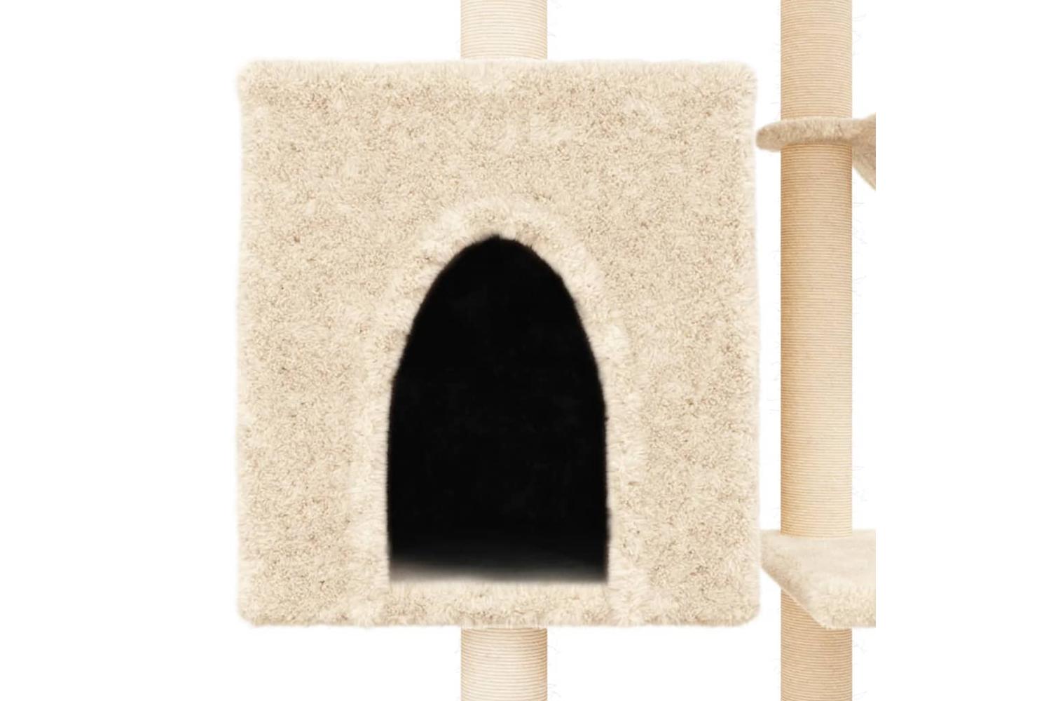 Vidaxl Cat Tree With Sisal Scratching Posts Cream 131 Cm-8