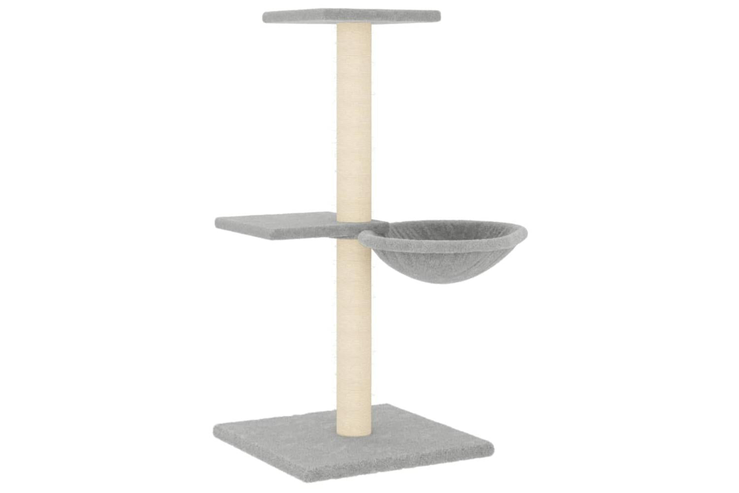 Vidaxl Cat Tree With Sisal Scratching Posts Light Grey 72 Cm-2