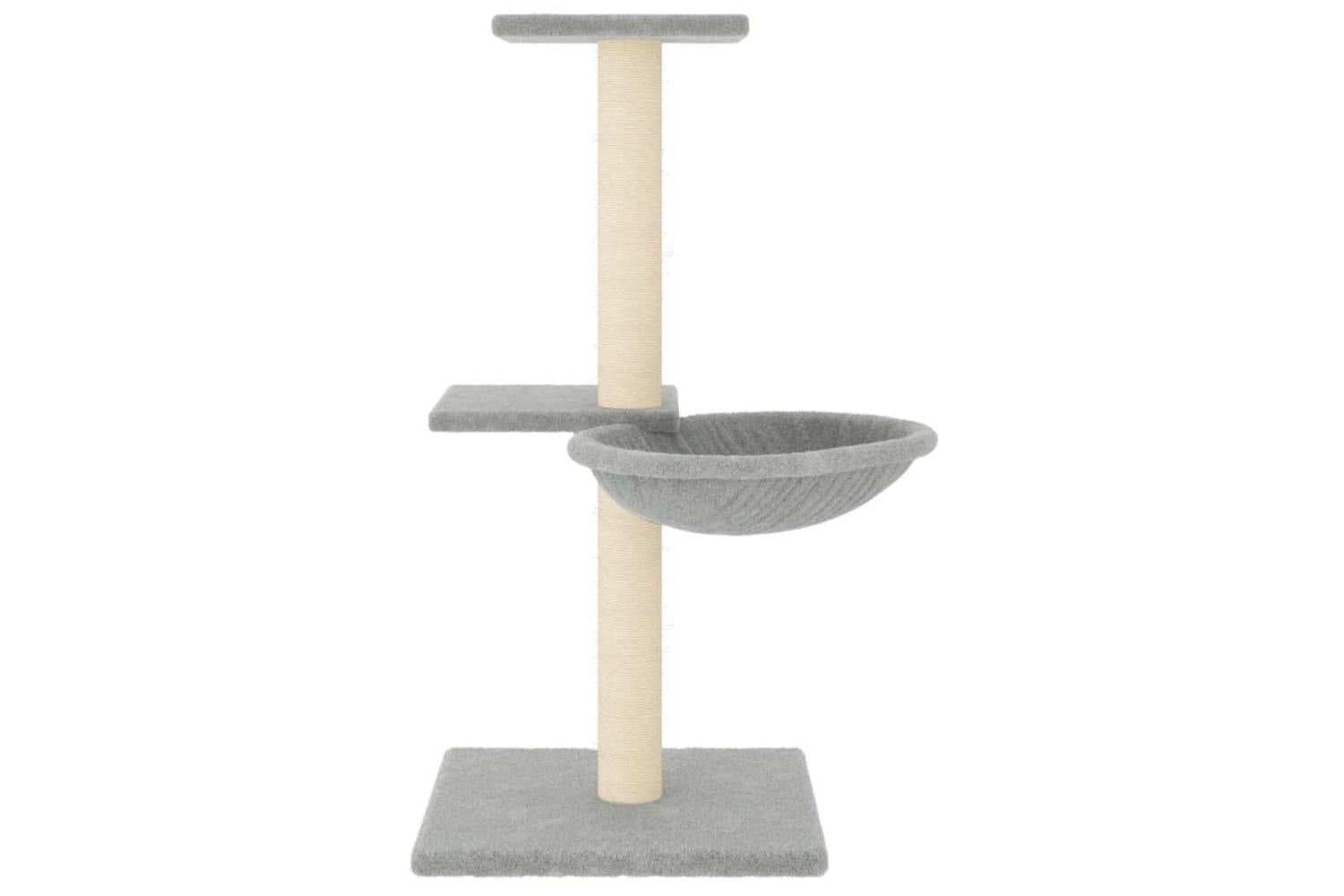 Vidaxl Cat Tree With Sisal Scratching Posts Light Grey 72 Cm-3