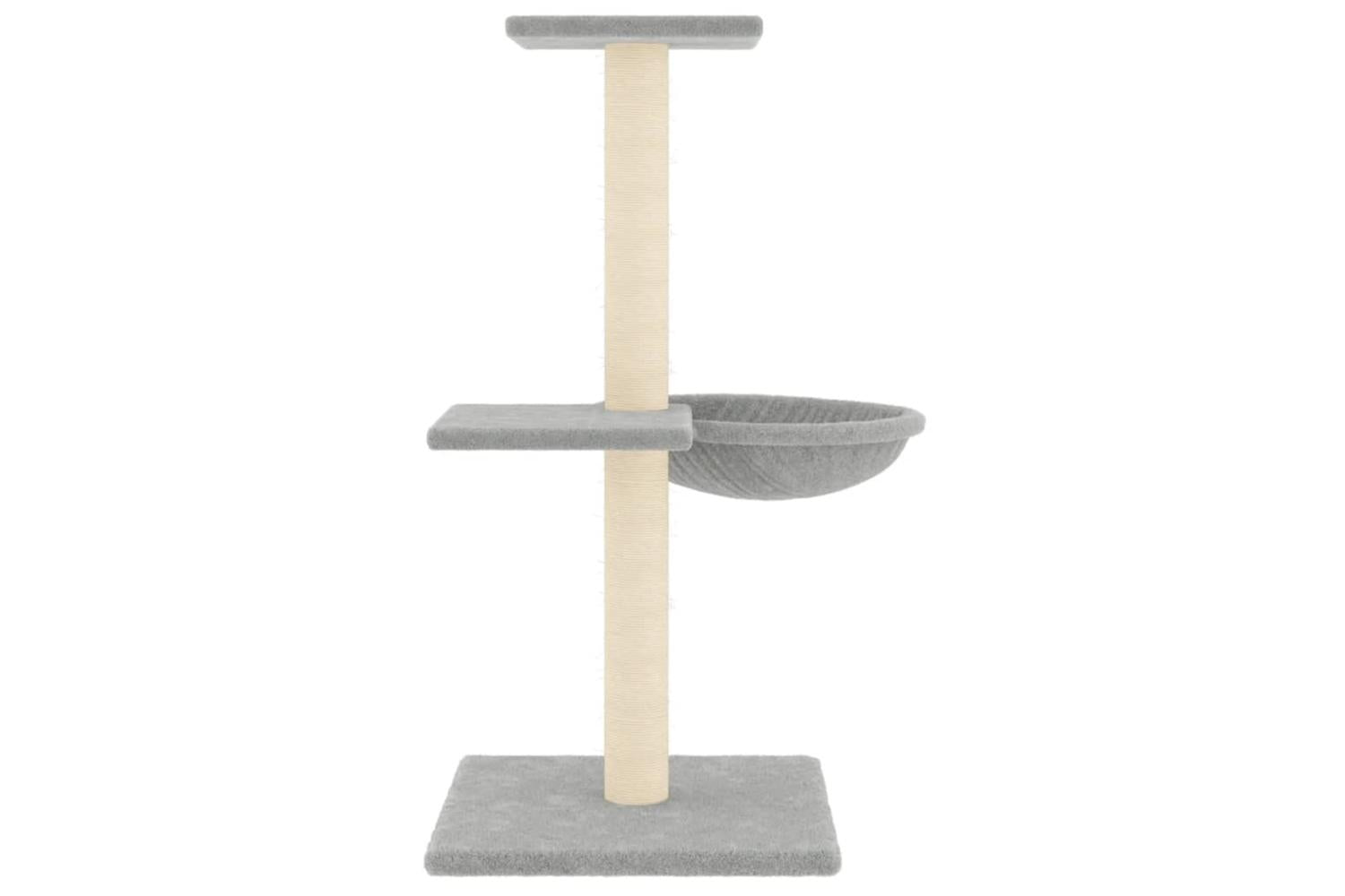 Vidaxl Cat Tree With Sisal Scratching Posts Light Grey 72 Cm-4