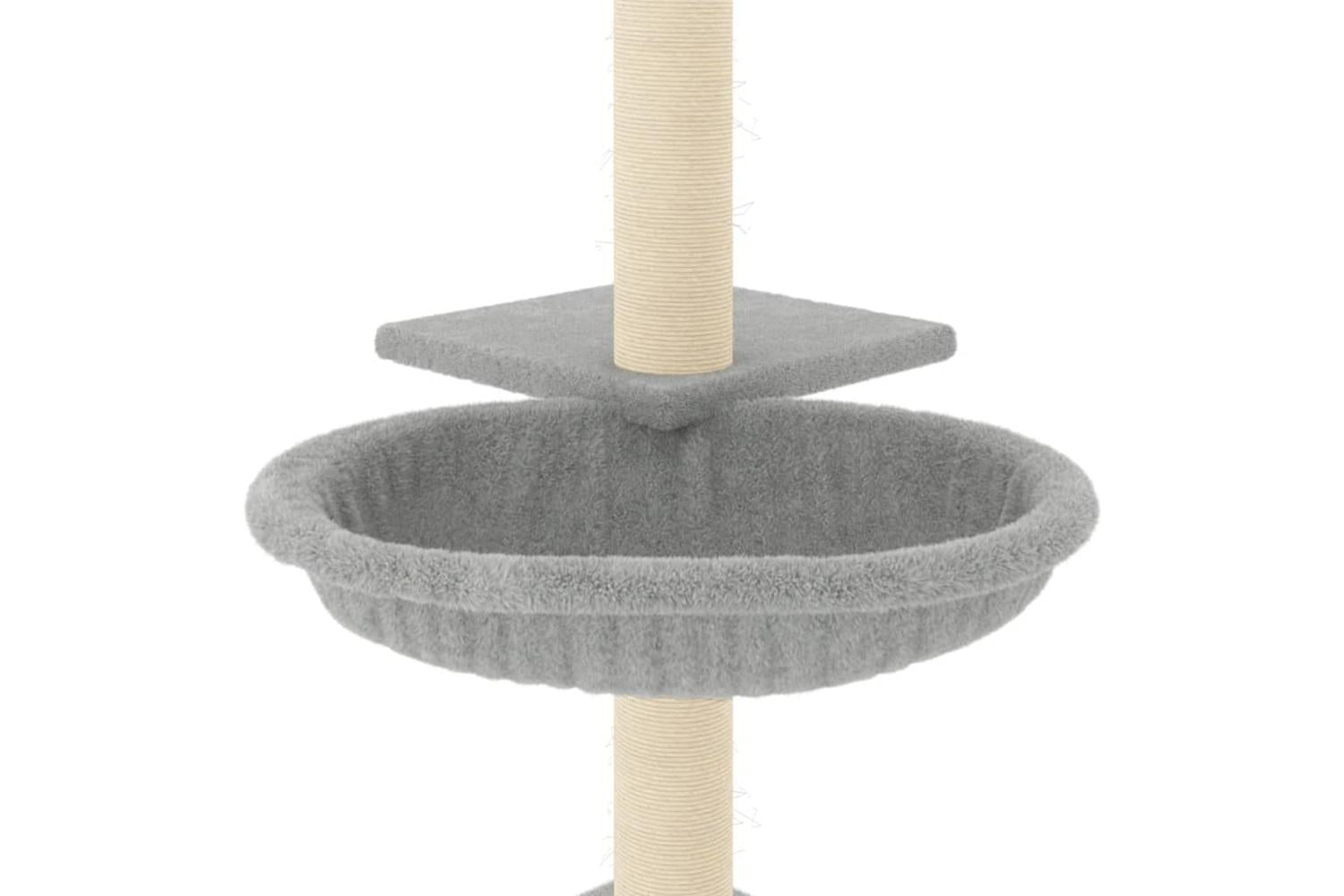 Vidaxl Cat Tree With Sisal Scratching Posts Light Grey 72 Cm-6