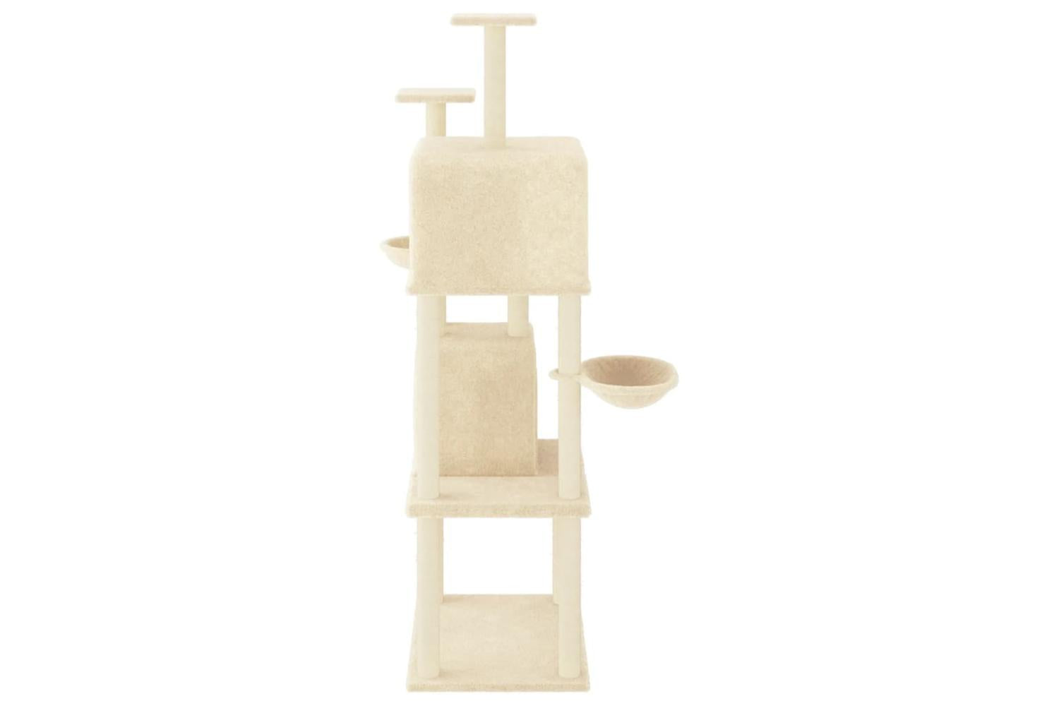 Vidaxl Cat Tree With Sisal Scratching Posts Cream 180 Cm-4