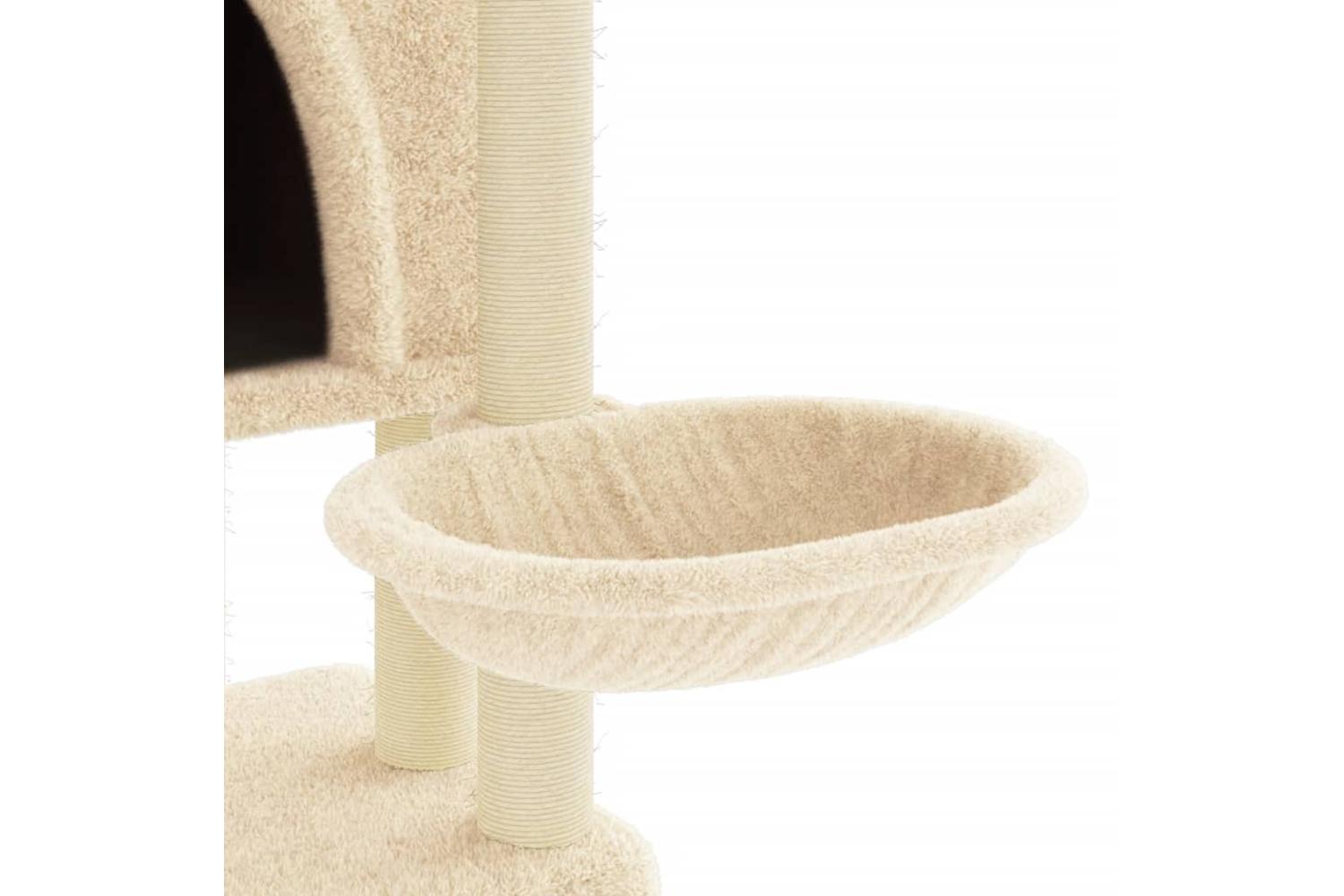 Vidaxl Cat Tree With Sisal Scratching Posts Cream 180 Cm-7