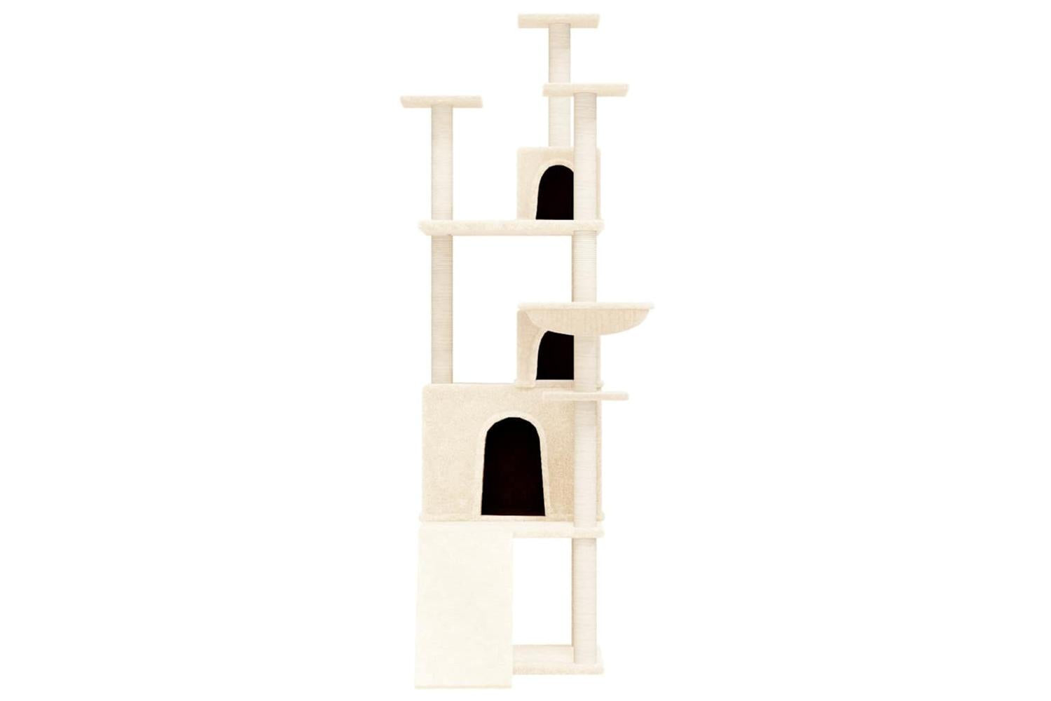 Vidaxl Cat Tree With Sisal Scratching Posts Cream 175 Cm-3