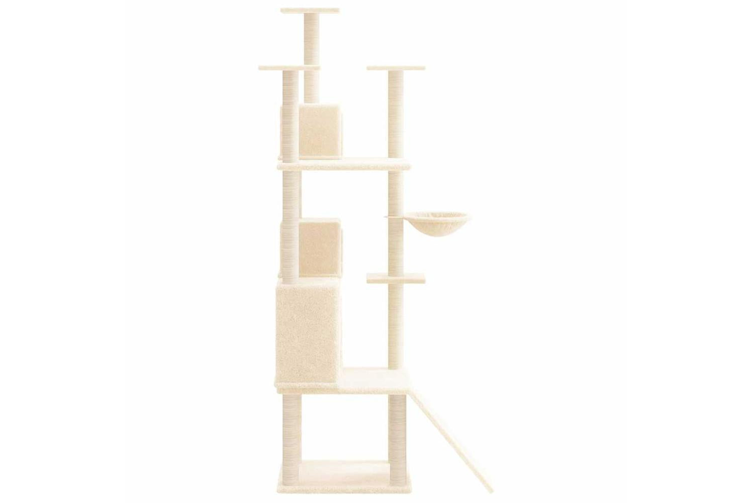 Vidaxl Cat Tree With Sisal Scratching Posts Cream 175 Cm-4