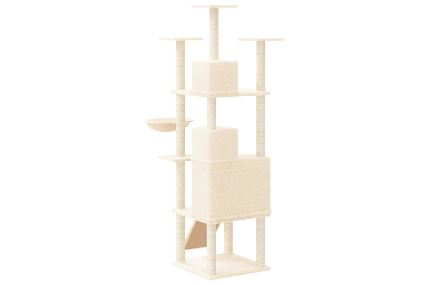 Vidaxl Cat Tree With Sisal Scratching Posts Cream 175 Cm-5