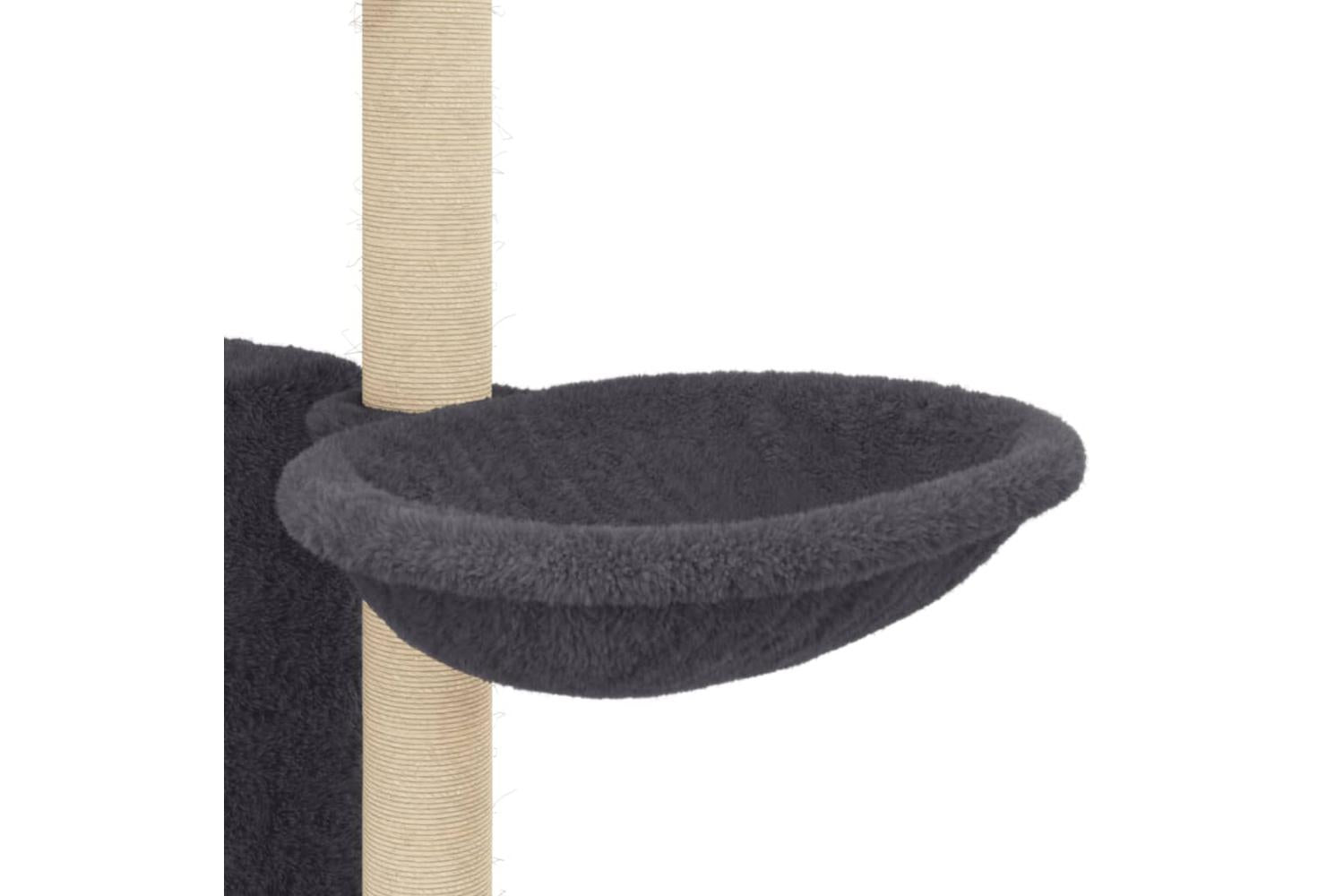 Vidaxl Cat Tree With Sisal Scratching Posts Dark Grey 131 Cm-7