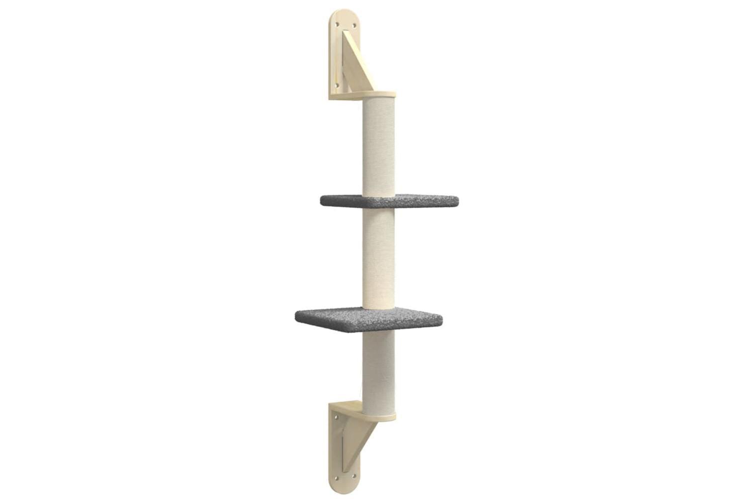 Vidaxl Wall-mounted Cat Tree With Scratching Post Dark Grey 108 Cm-2
