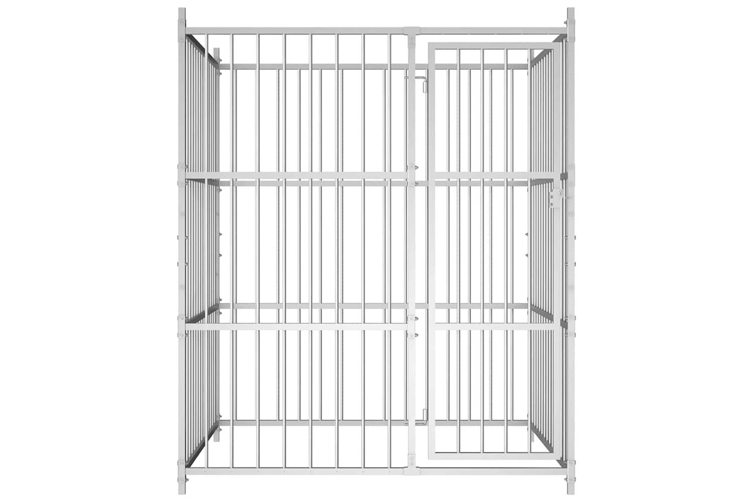 Vidaxl Outdoor Dog Kennel 150x150x185 Cm-2
