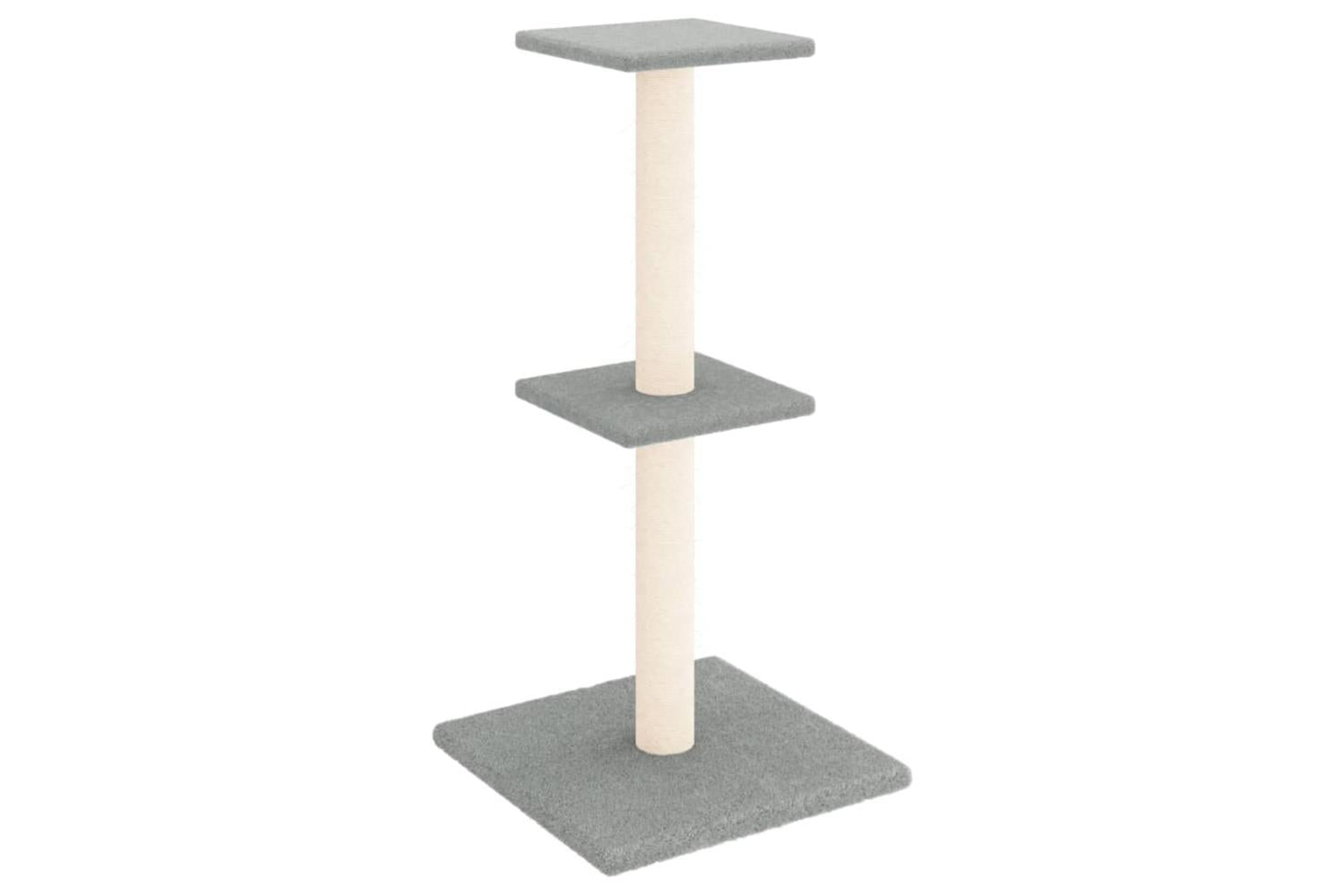 Vidaxl Cat Tree With Sisal Scratching Posts Light Grey 73 Cm