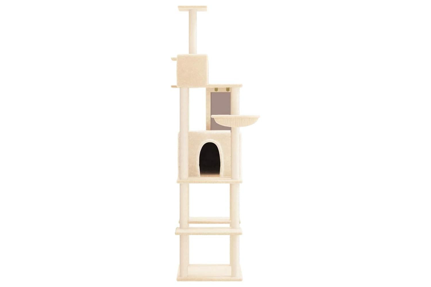 Vidaxl Cat Tree With Sisal Scratching Posts Cream 201 Cm-3