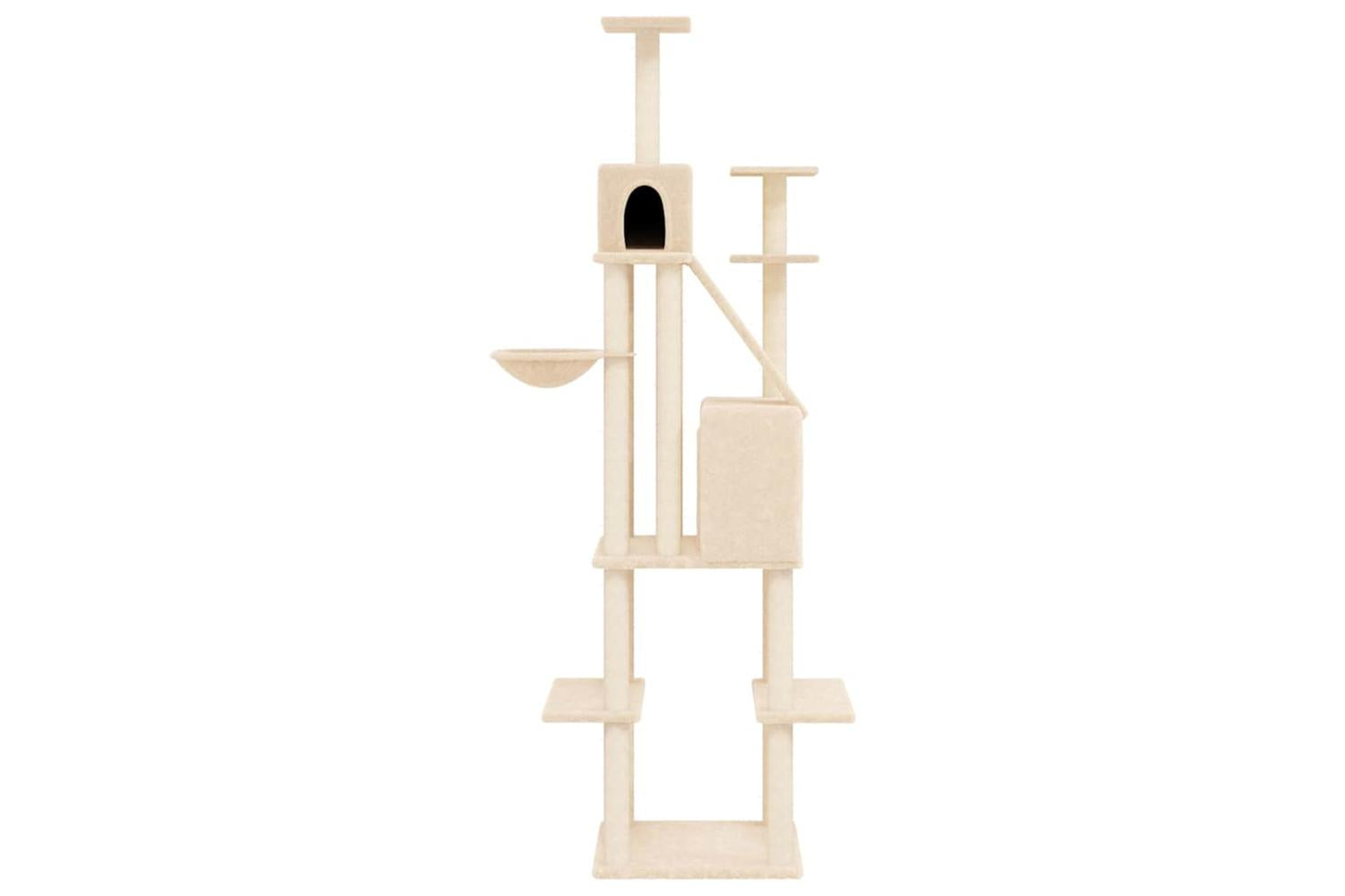 Vidaxl Cat Tree With Sisal Scratching Posts Cream 201 Cm-4