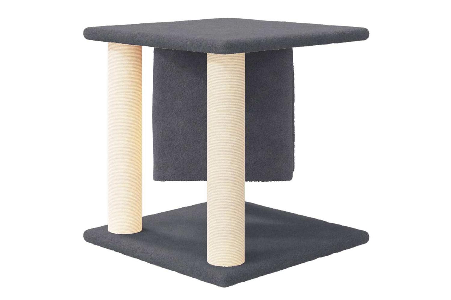 Vidaxl Cat Tree With Sisal Scratching Posts Dark Grey 37 Cm-4