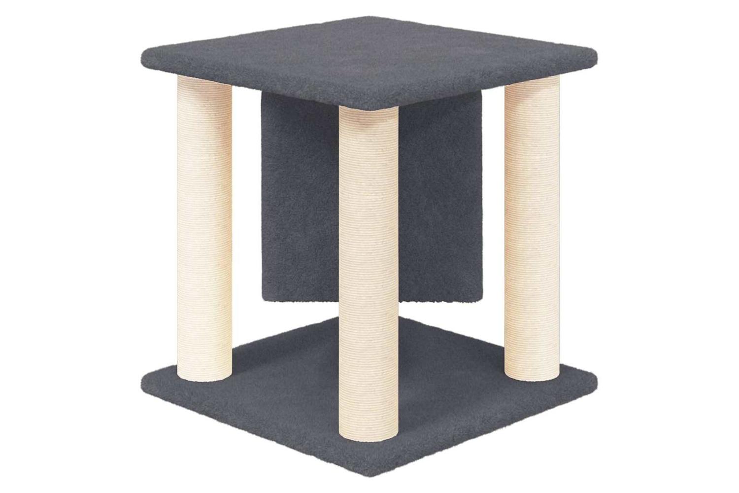 Vidaxl Cat Tree With Sisal Scratching Posts Dark Grey 37 Cm-5