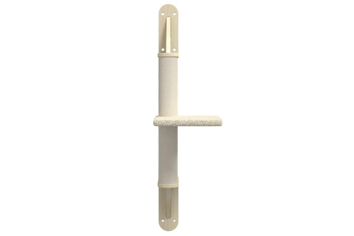 Vidaxl Wall-mounted Cat Tree With Scratching Post Cream 855 Cm-4