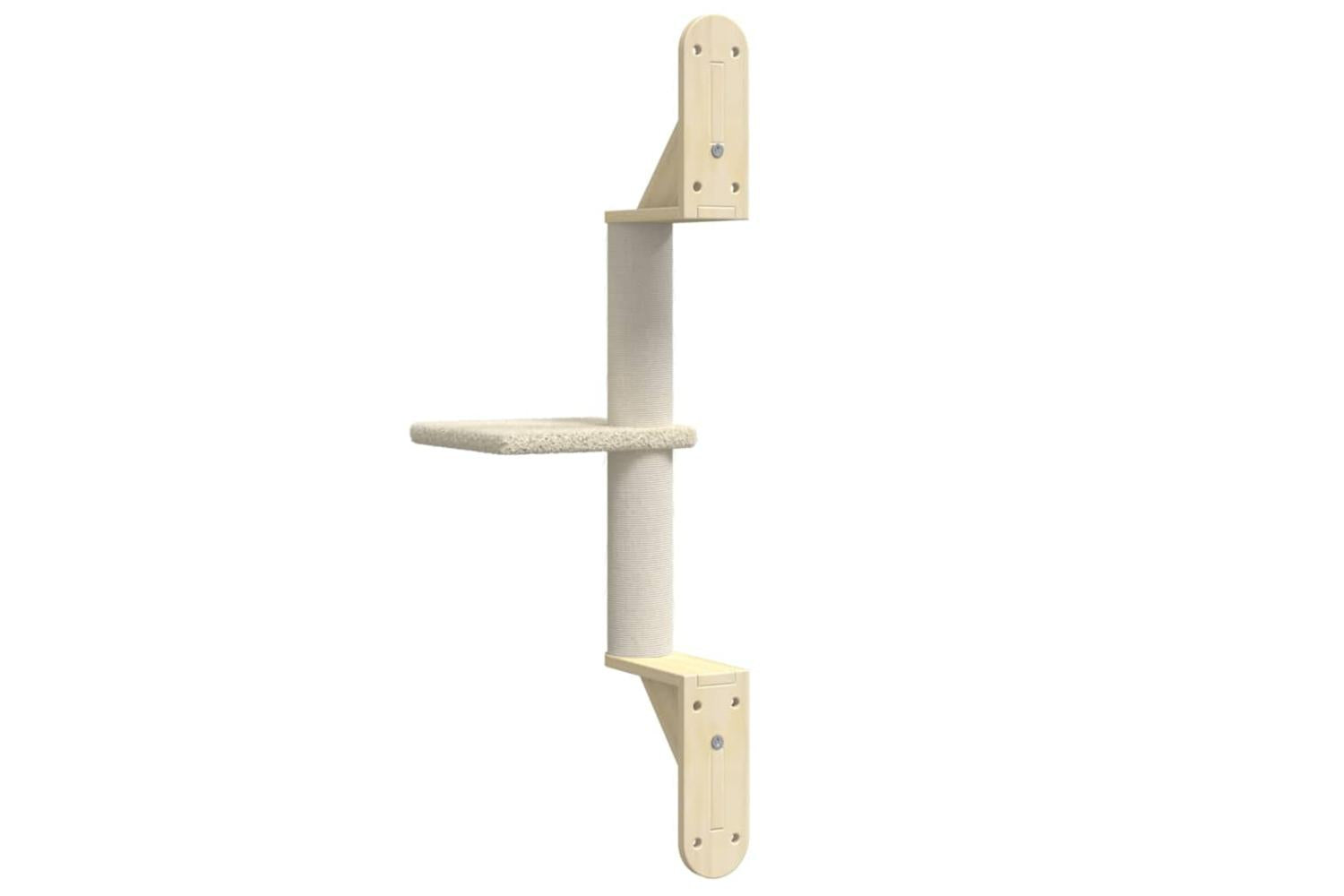 Vidaxl Wall-mounted Cat Tree With Scratching Post Cream 855 Cm-6